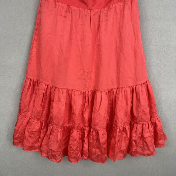 Lilly Pulitzer Dress Womens Size 6 Red Ruffle Feminine Romantic Resort Pockets - Picture 3 of 16